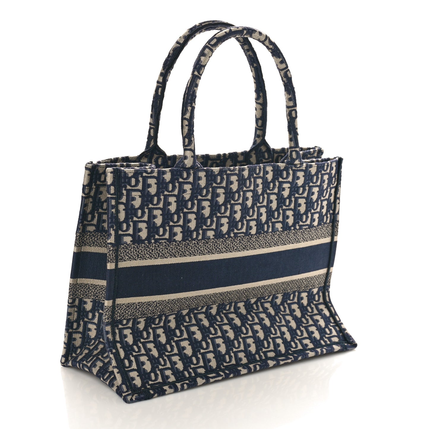 Oblique Medium Book Tote Blue Multicolor