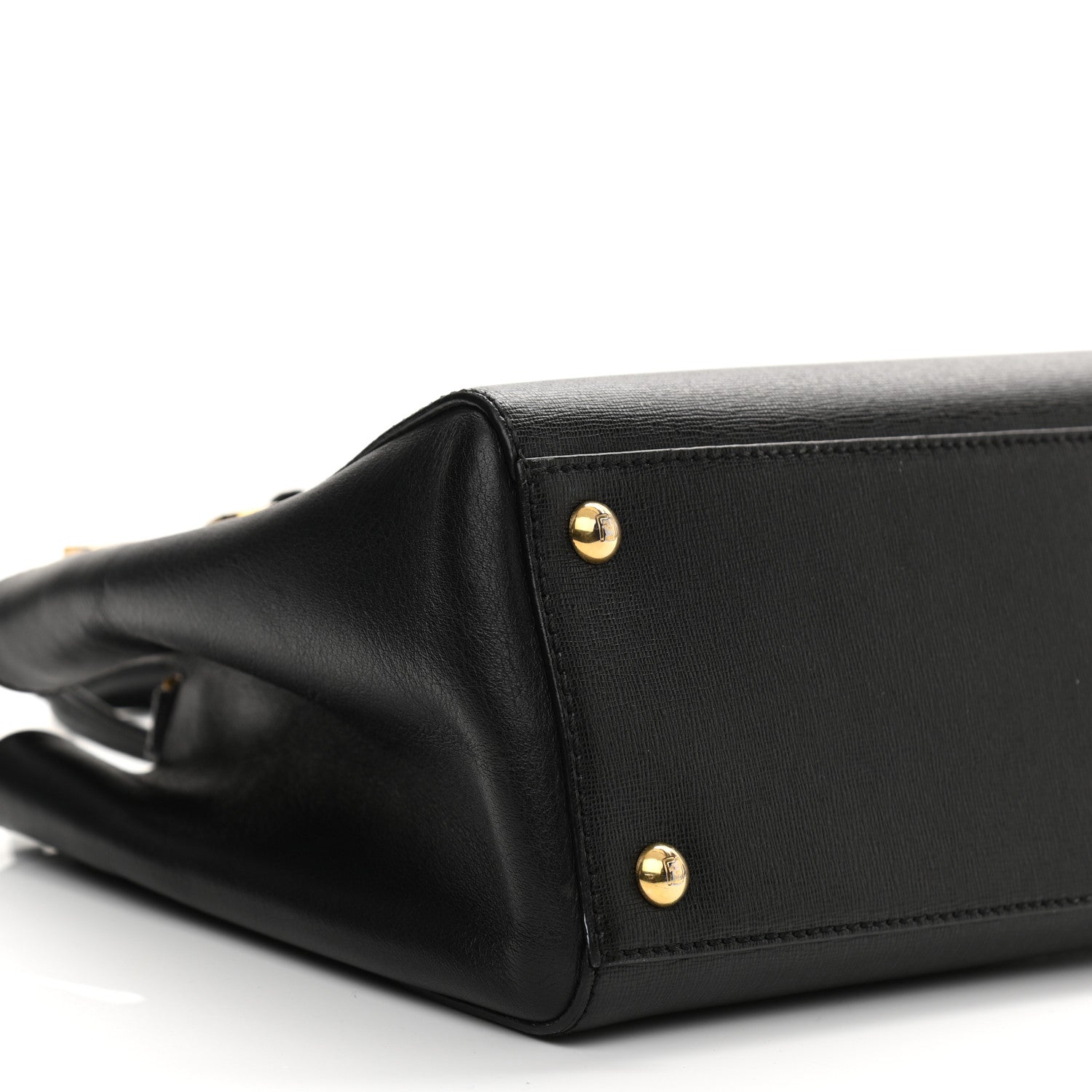 Fendi Vitello Elite Petite 2Jours Tote Black 9 of 13