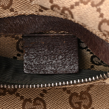 Gucci Monogram Double Pocket Belt Bag Dark Brown 8 of 17