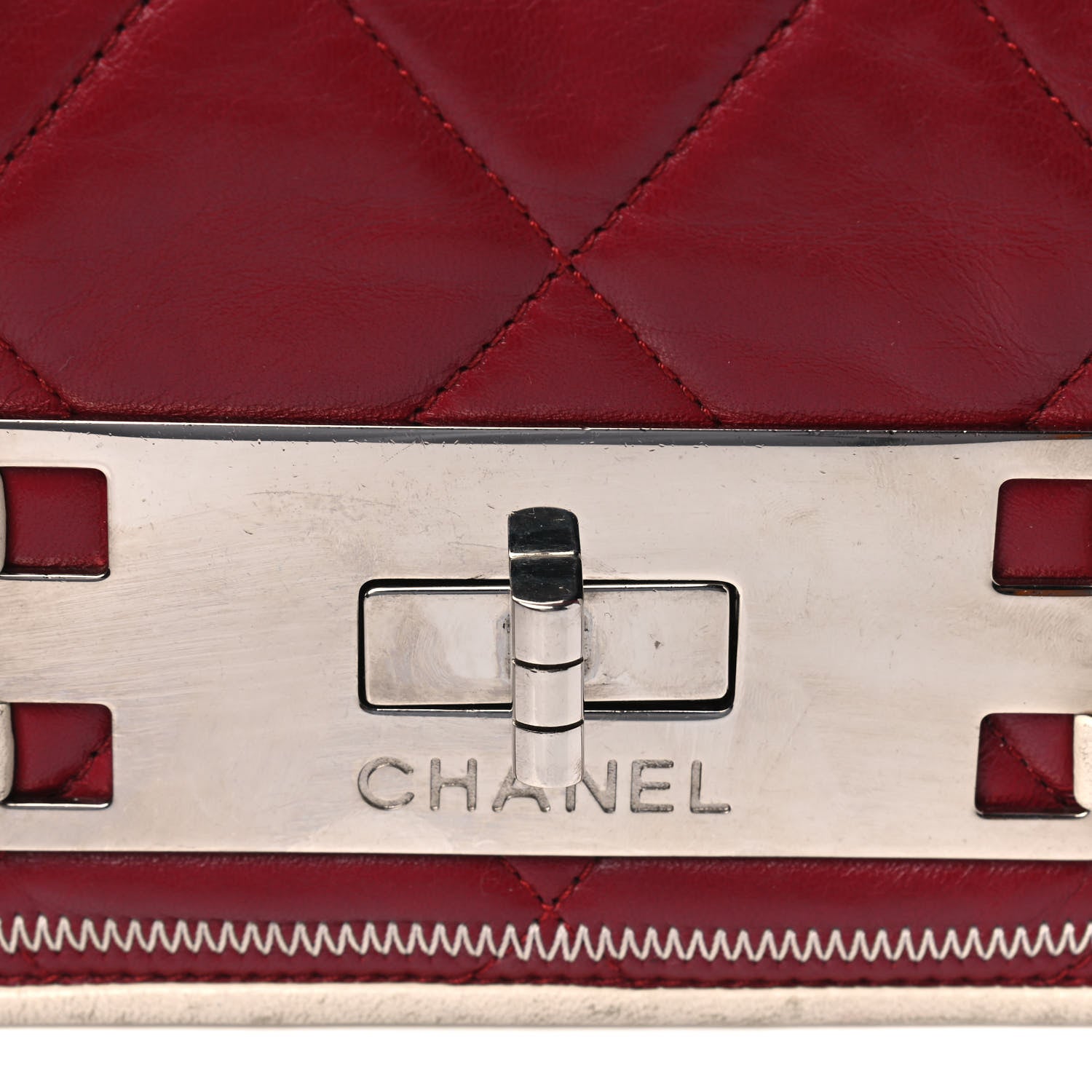 Chanel Lambskin Quilted East West Accordion Flap Light Bordeaux 16 of 16
