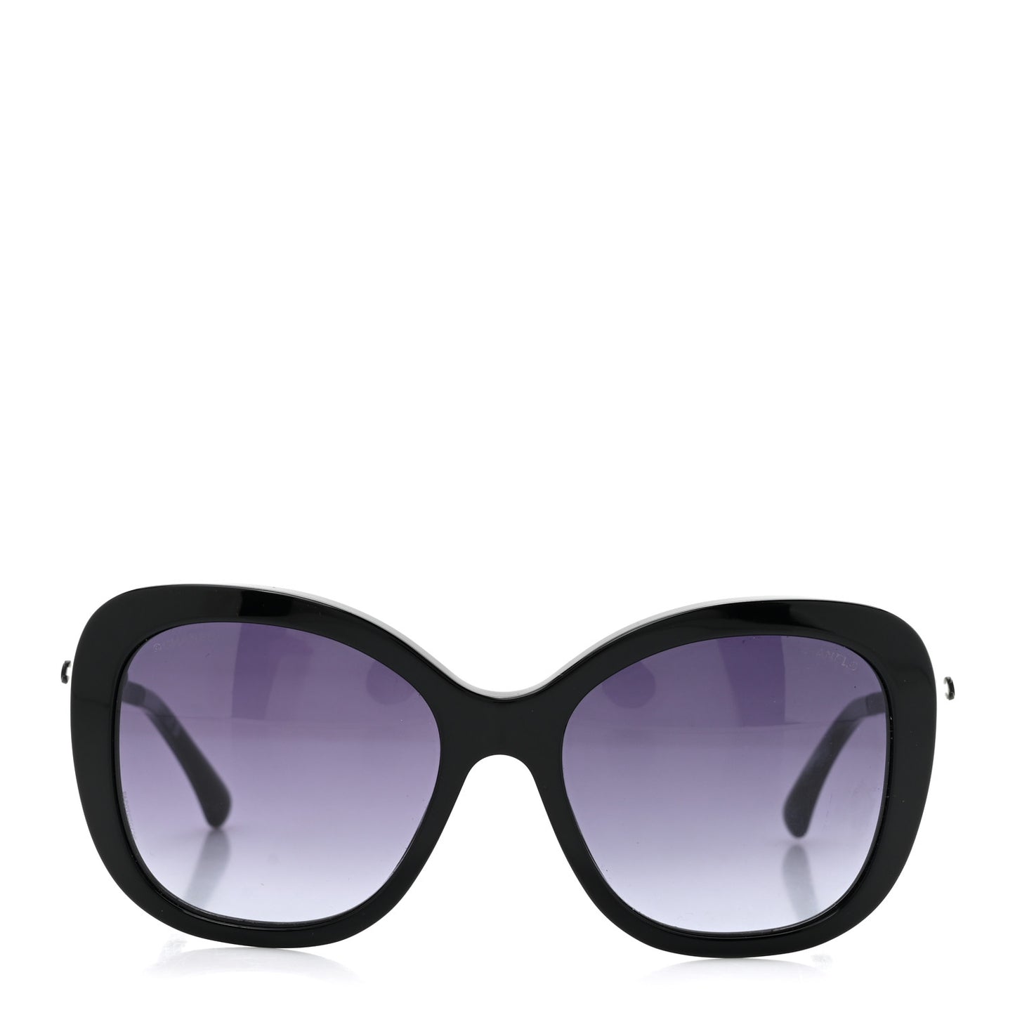 Acetate Polarized Butterfly Winter Pearl Sunglasses 5339-H Black