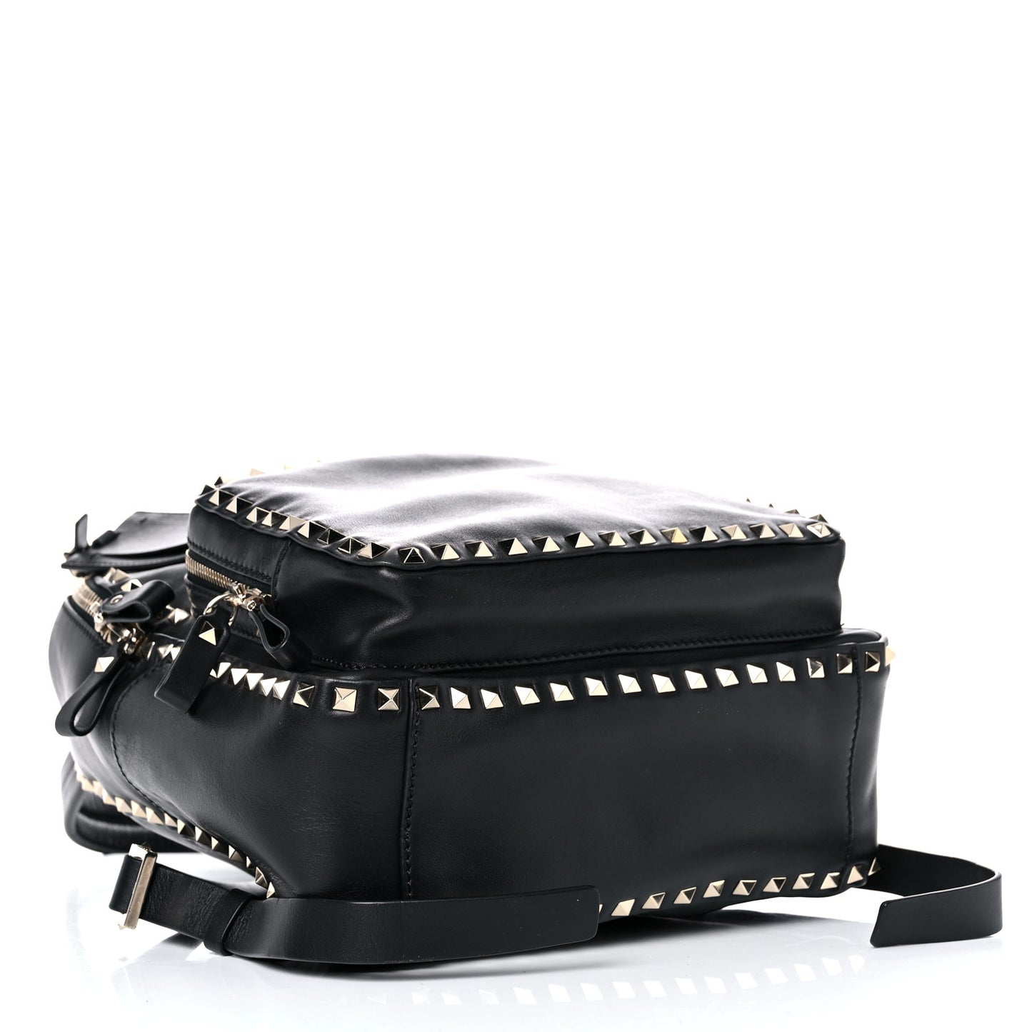 Vitello Medium Rockstud Backpack Black