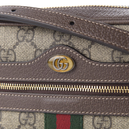 Gucci GG Supreme Monogram Web Mini Ophidia Shoulder Bag Brown 9 of 9