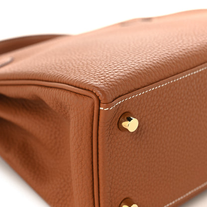 Hermes Togo Kelly Retourne 25 Gold 11 of 13