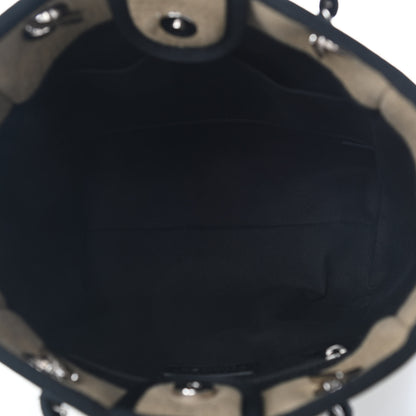 Chanel Canvas Mini Deauville Tote Beige Black 5 of 9