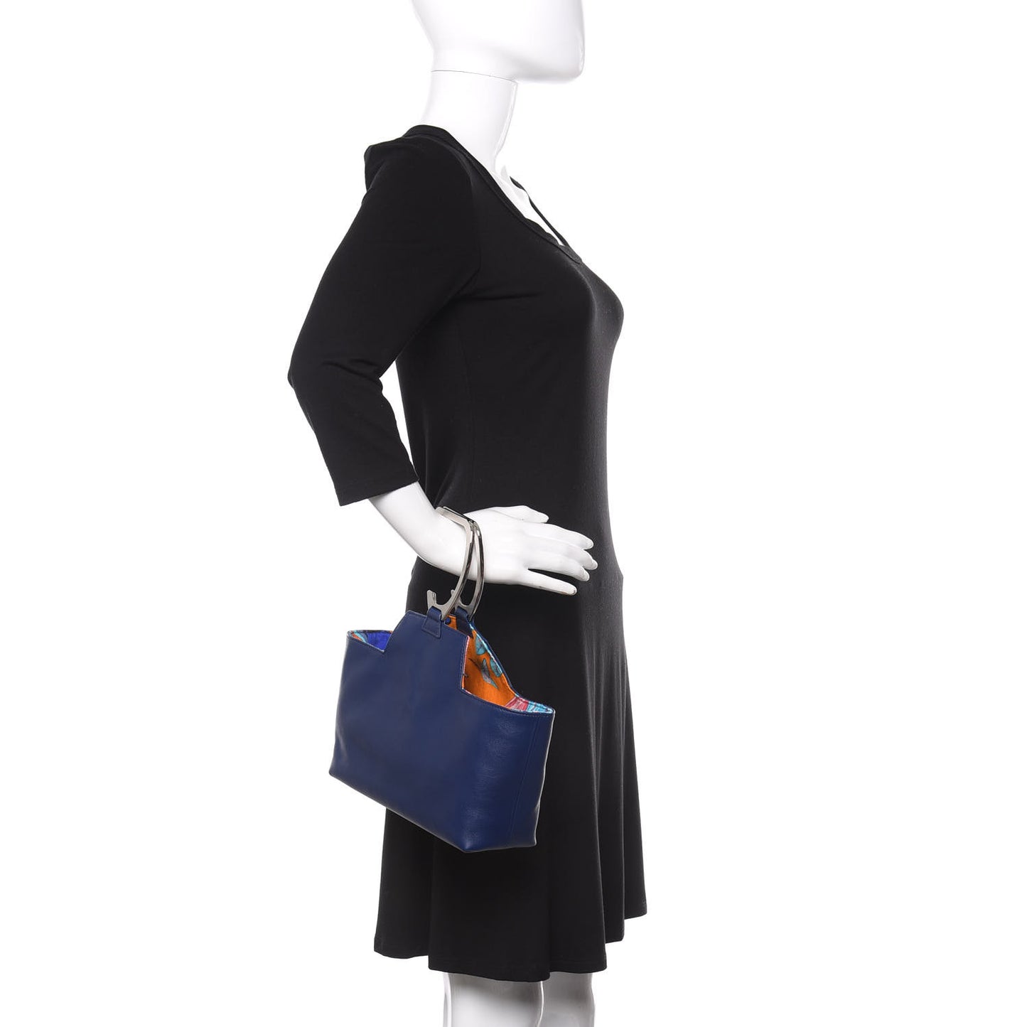 Swift Cashmere Silk Petit H Stirrup Bag Multicolor