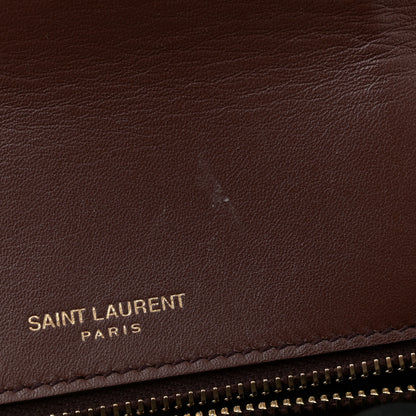 Saint Laurent Raffia Monogram Tassel Kate 99 Dark Nude 11 of 11