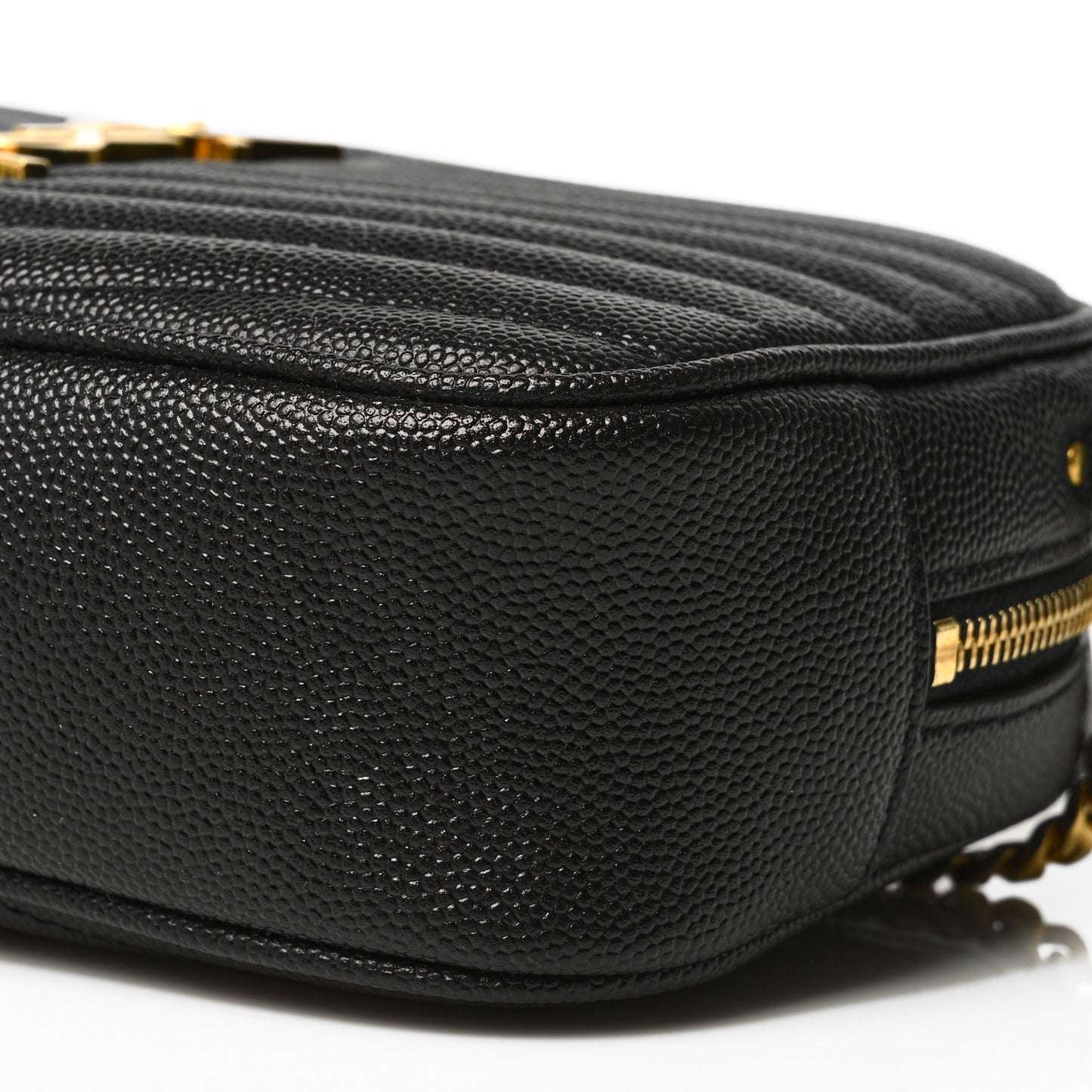 Grain De Poudre Matelasse Monogram Mini Lou Camera Bag Black