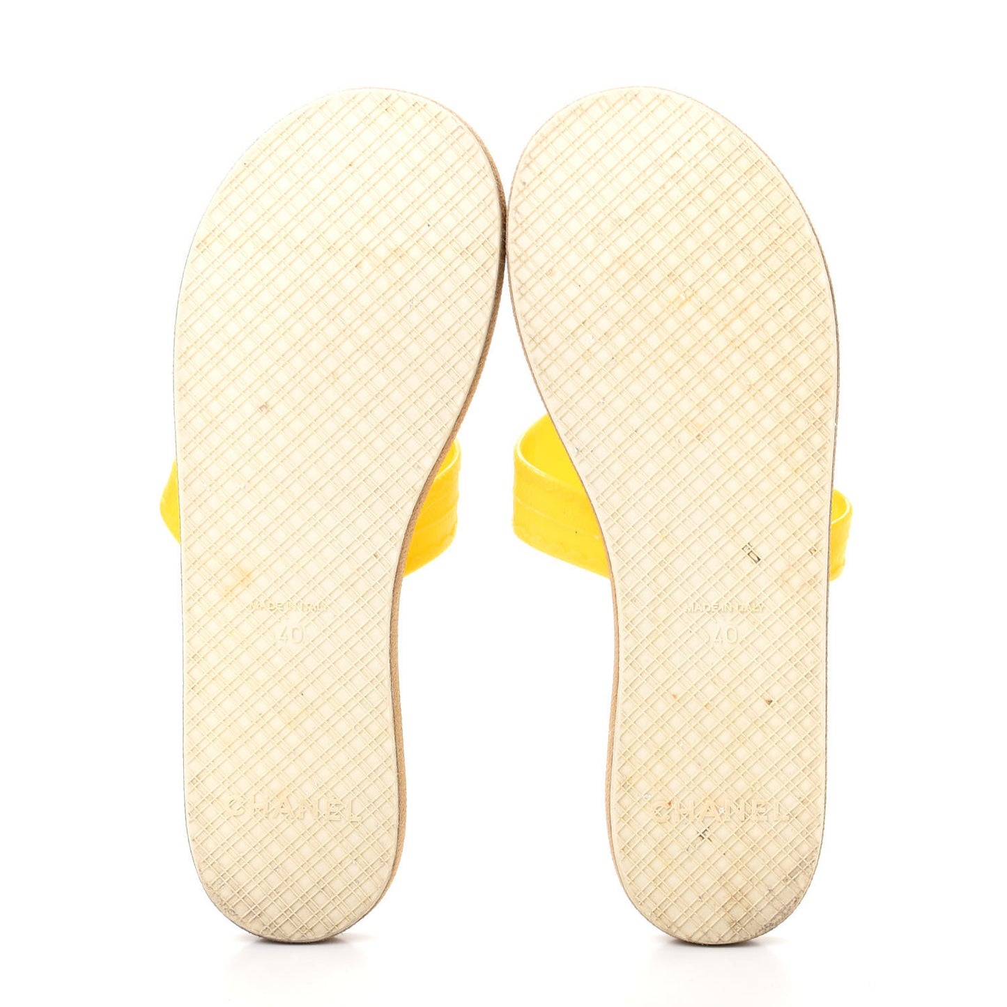Jelly CC Thong Sandals 40 Yellow