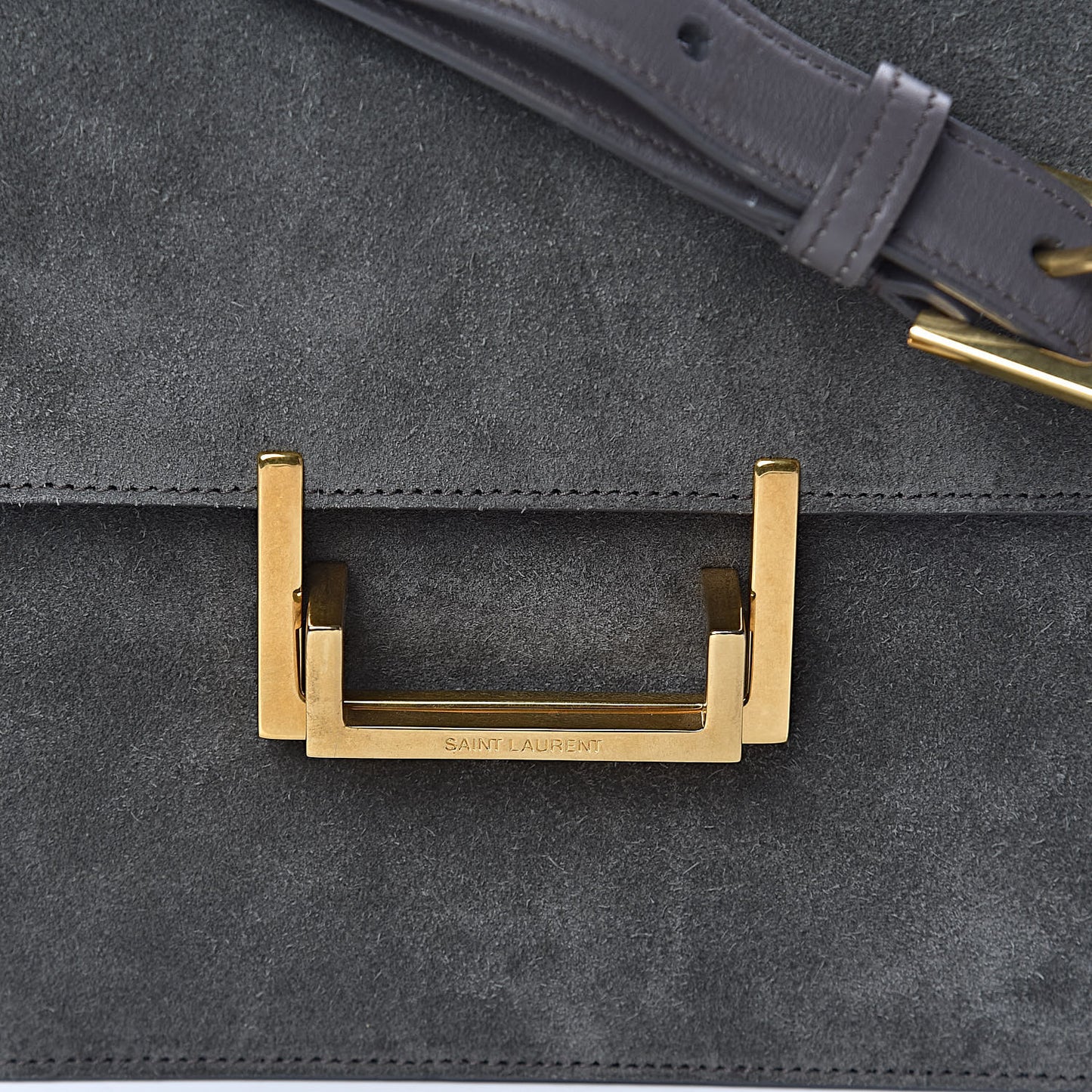 Suede Medium Classic Lulu Bag Earth