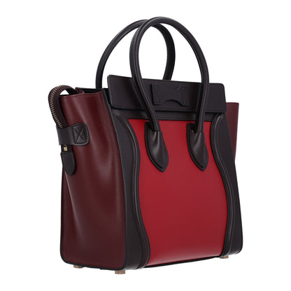Celine Smooth Calfskin Micro Tri-Color Luggage Micro Red 2 of 9