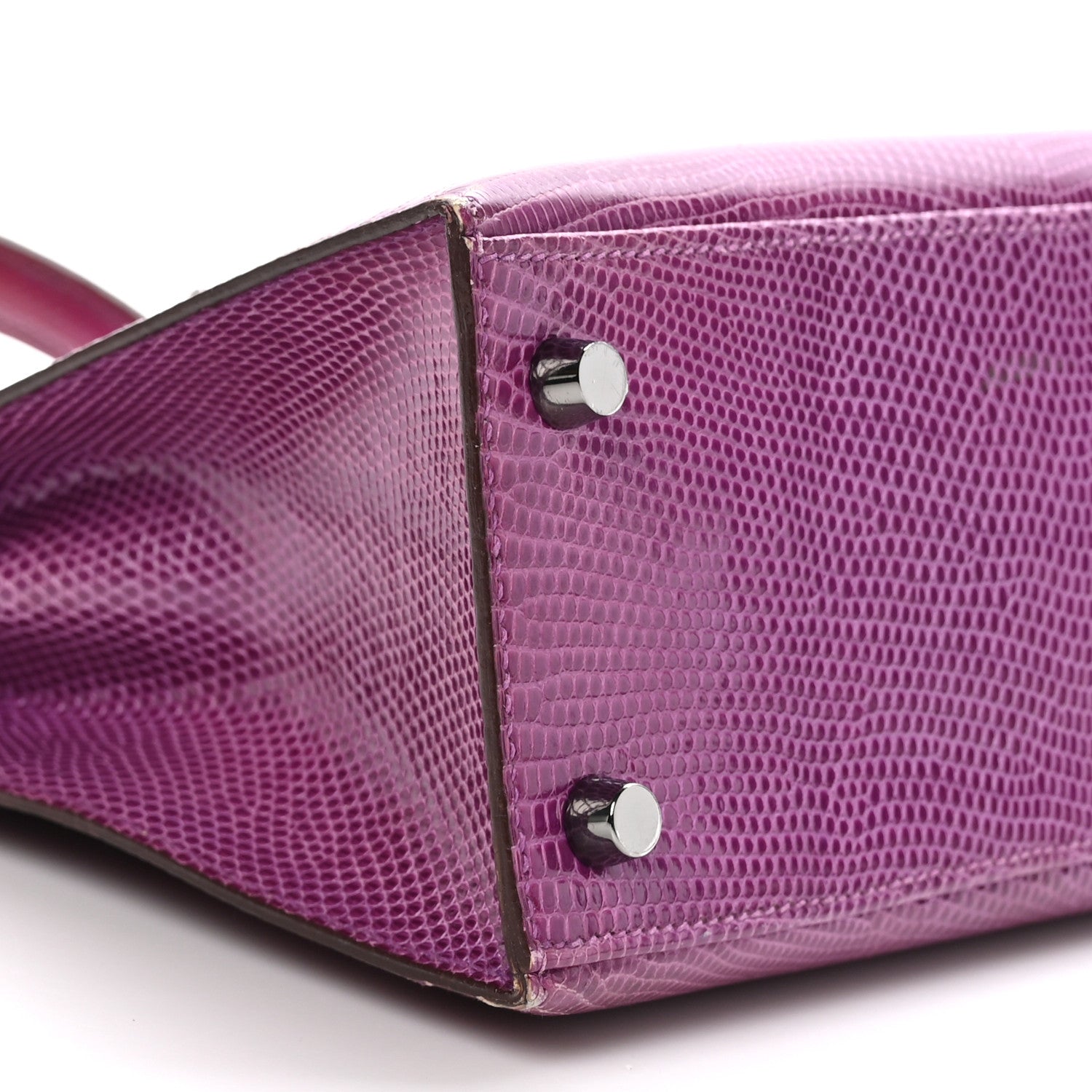Hermes Lizard Kelly Sellier 25 Violet 9 of 15