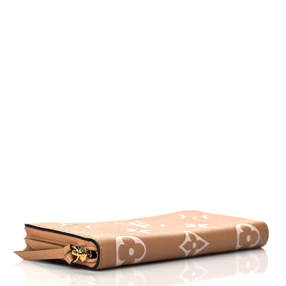 Louis Vuitton Empreinte Monogram Giant Clemence Wallet Arizona Creme 4 of 8
