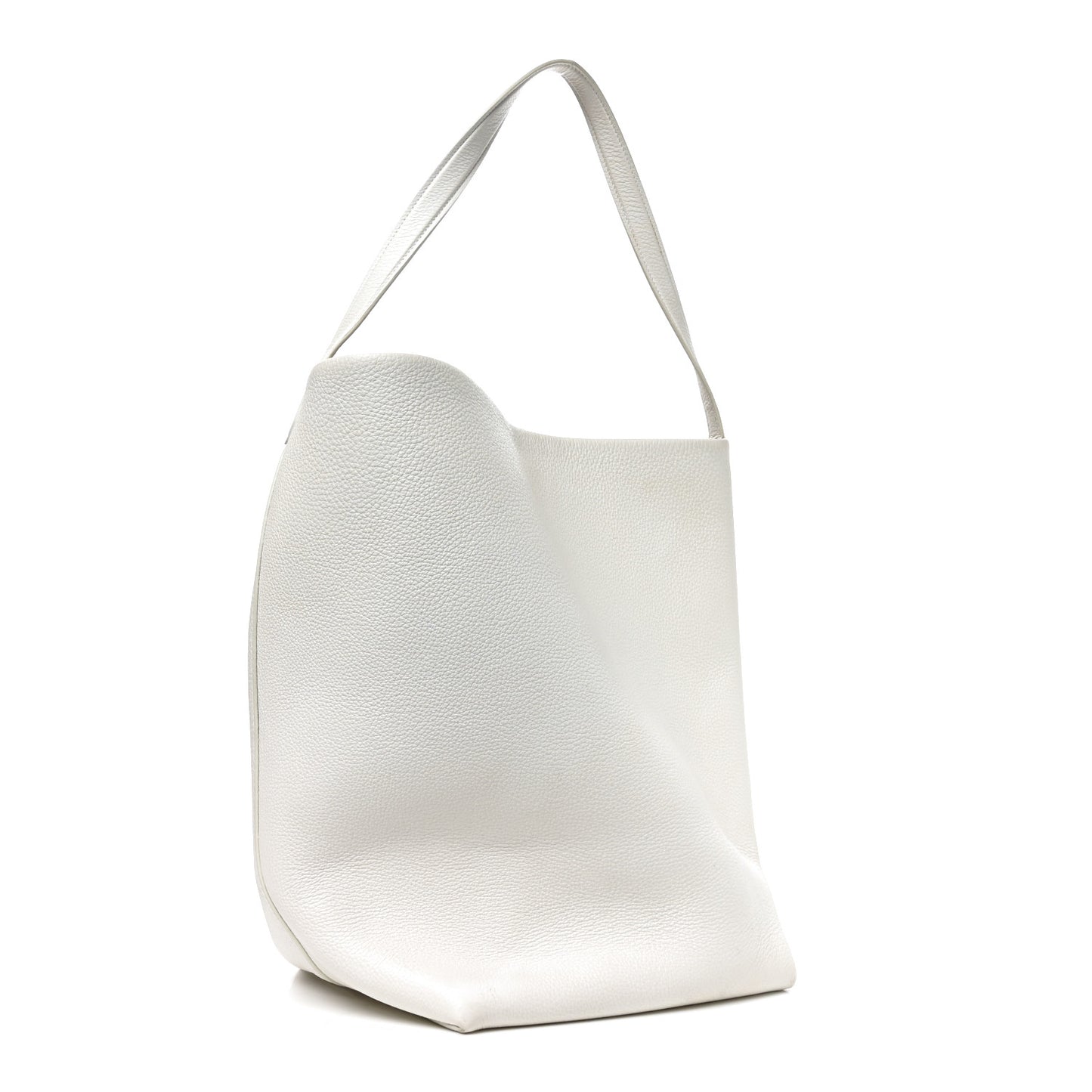 Grained Calfskin Large N/S Park Tote Ivory