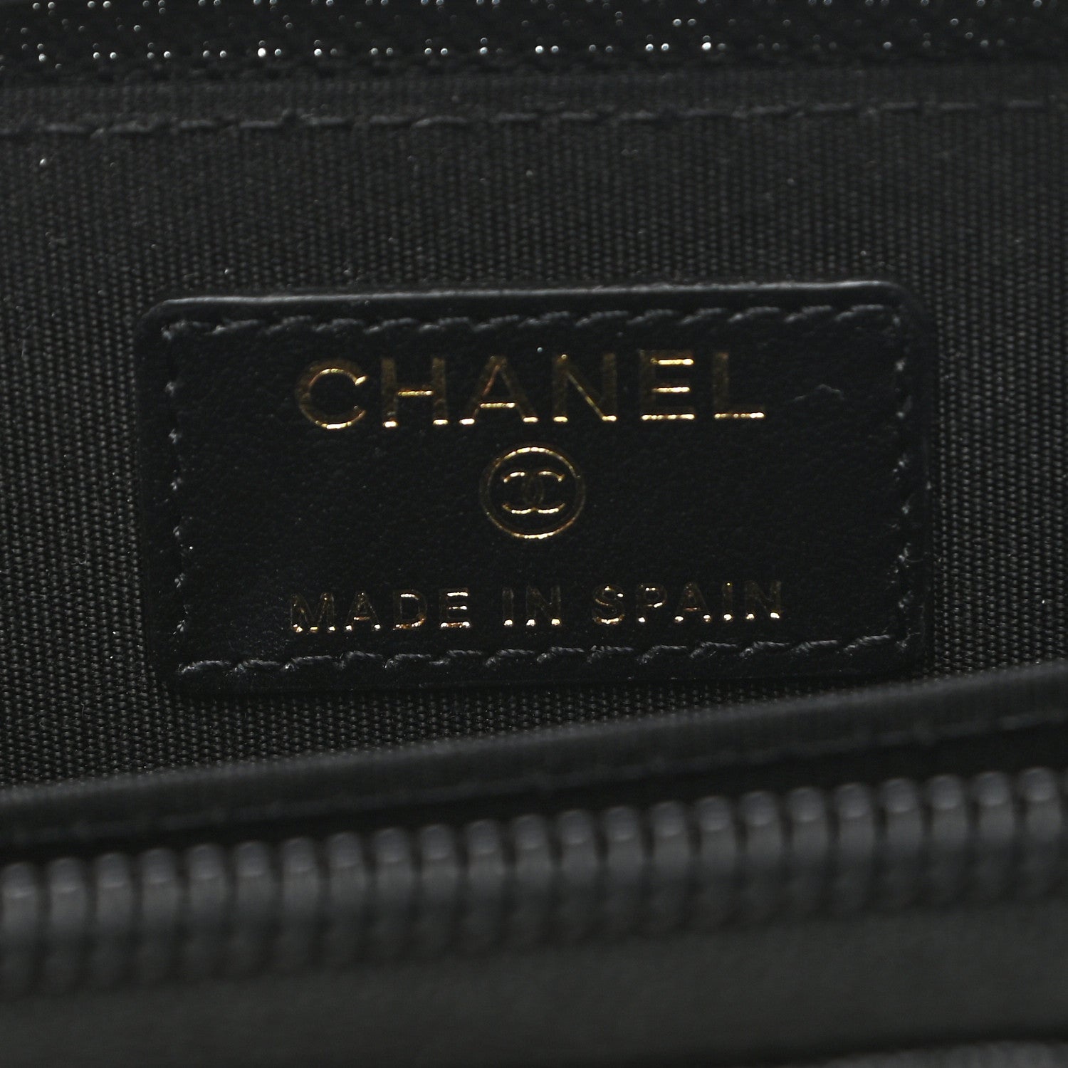 Chanel Caviar Quilted Boy Zip Around Coin Purse Wallet Black 6 of 8