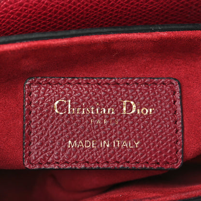 Christian Dior Grained Calfskin Mini Saddle Bag Red 6 of 7