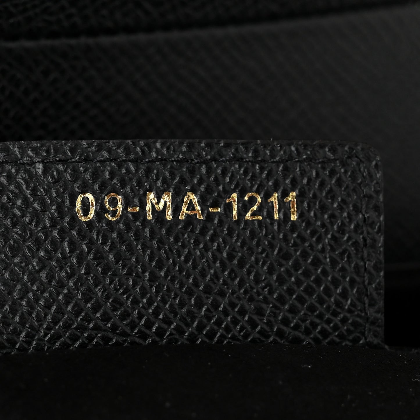 Grained Calfskin Saddle Bag Black