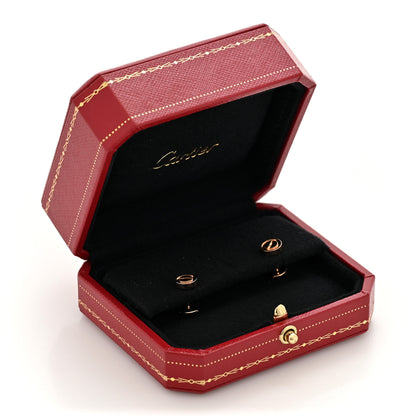 Cartier 18K Pink Gold LOVE Earrings 5 of 5