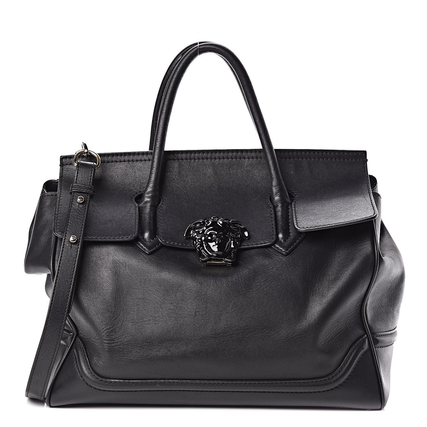Calfskin Large Palazzo Empire Bag Black