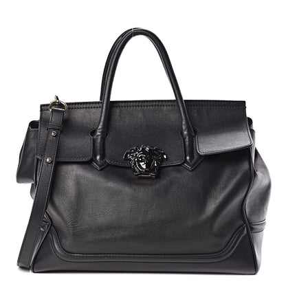 Versace Calfskin Large Palazzo Empire Bag Black 1 of 40