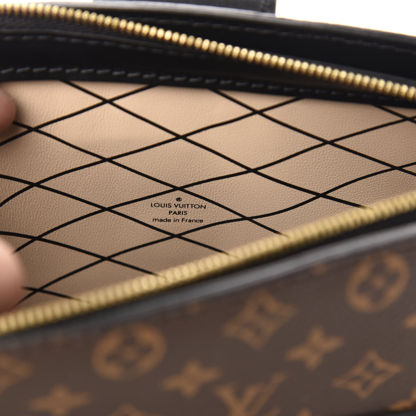 Reverse Monogram Trunk Clutch