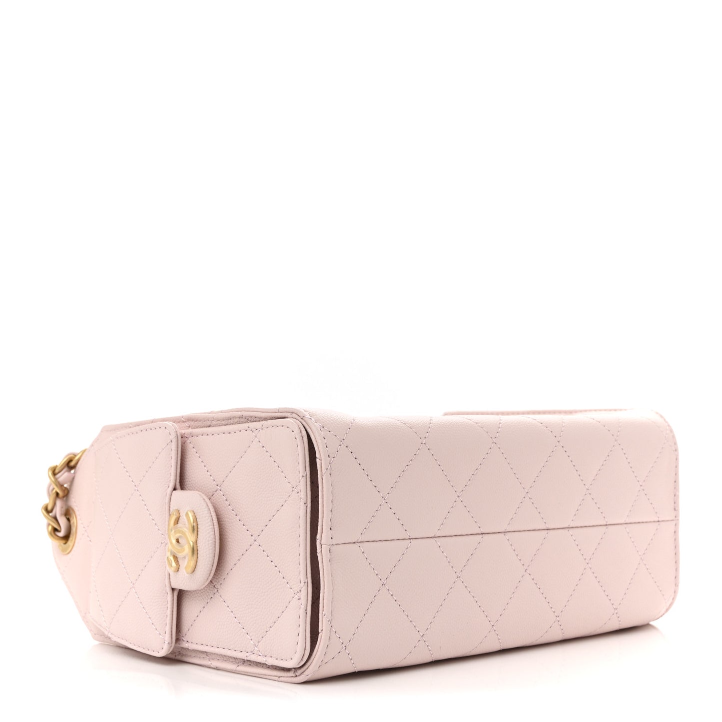 Caviar Quilted Mini Chanel 25 Handbag Light Pink