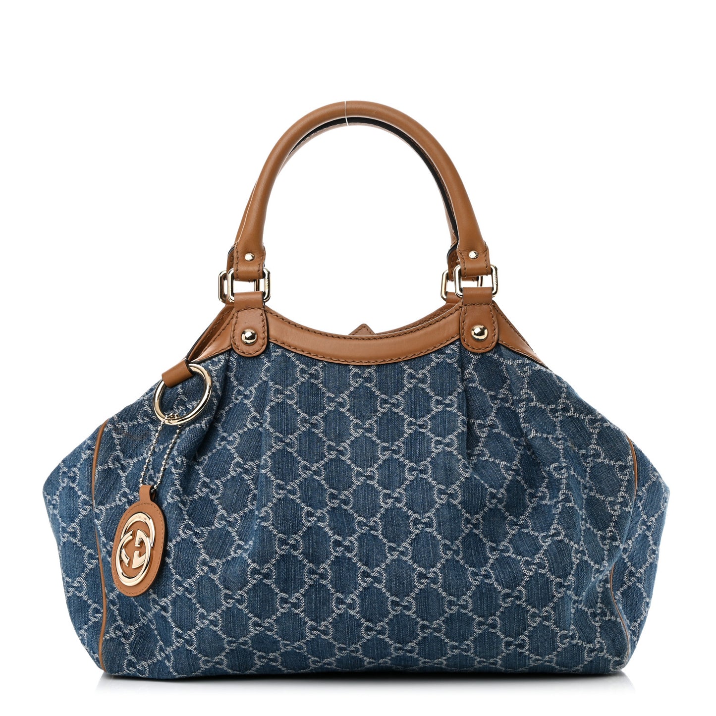 Denim Monogram Medium Sukey Tote Blue