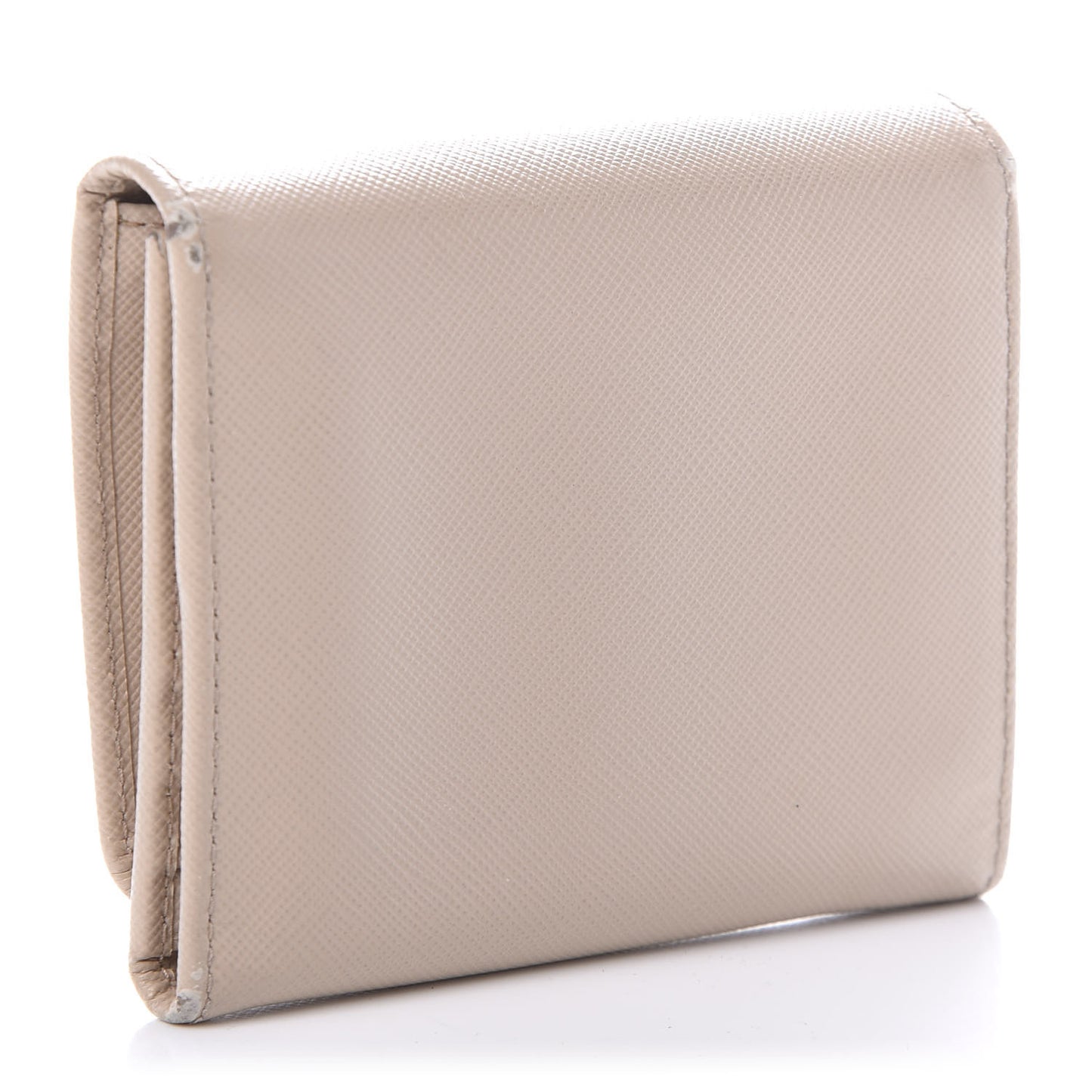 Saffiano Metal Tri-Fold Wallet Cammeo