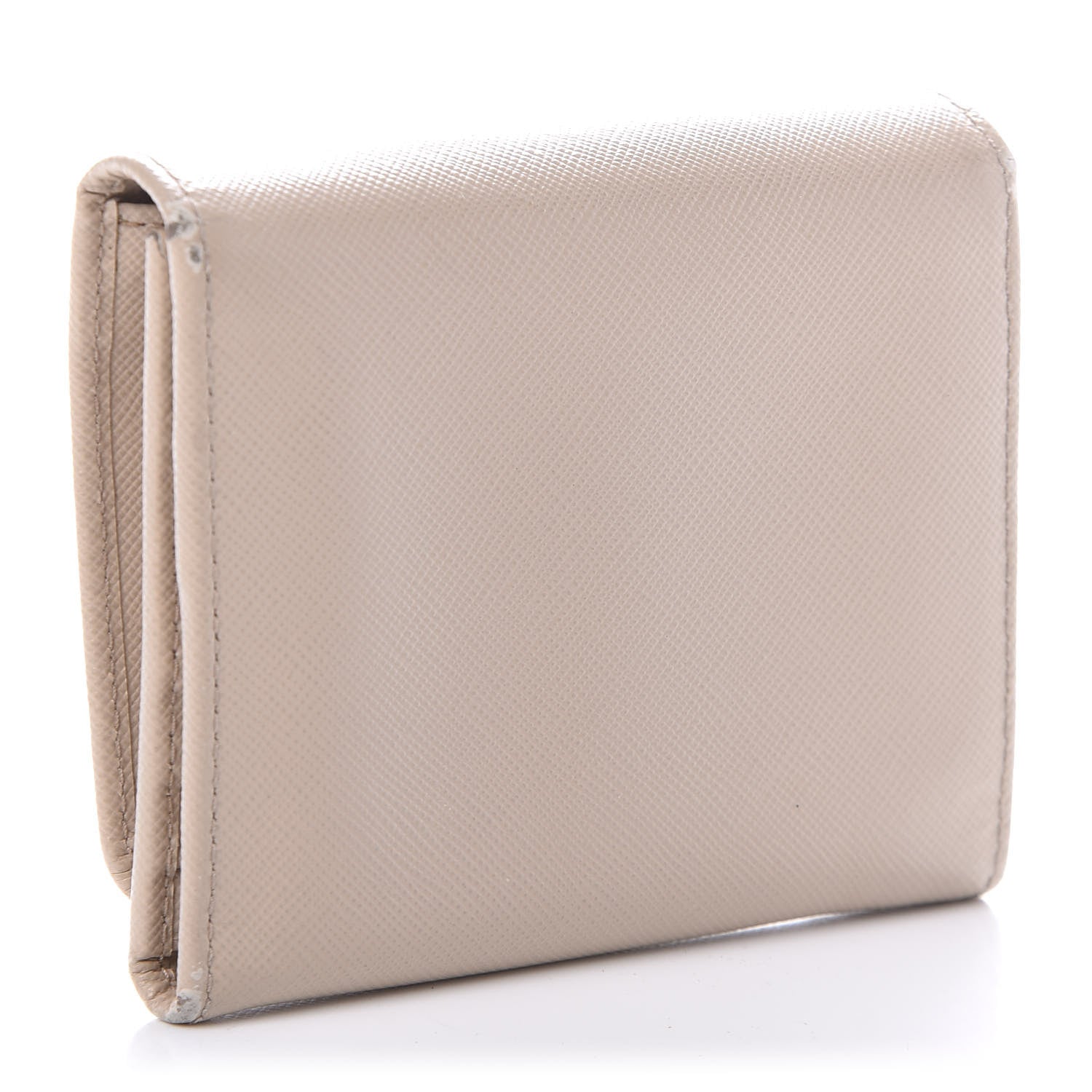 Prada Saffiano Metal Tri-Fold Wallet Cammeo 3 of 8