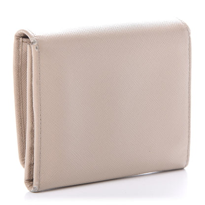 Prada Saffiano Metal Tri-Fold Wallet Cammeo 3 of 8