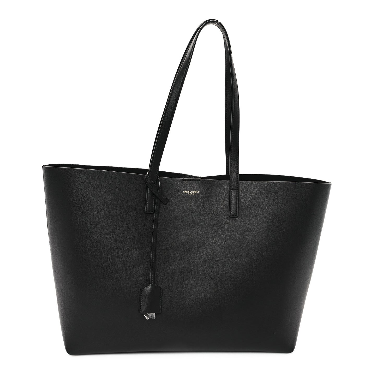 Calfskin Large Shopping Tote Black