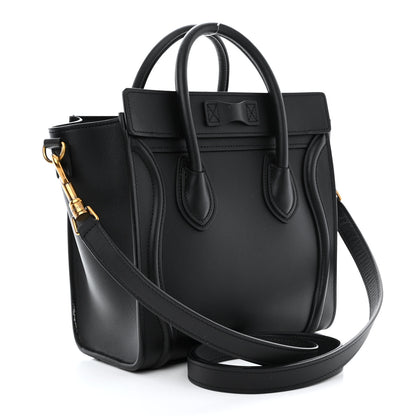 Celine Smooth Calfskin Nano Luggage Black 3 of 12