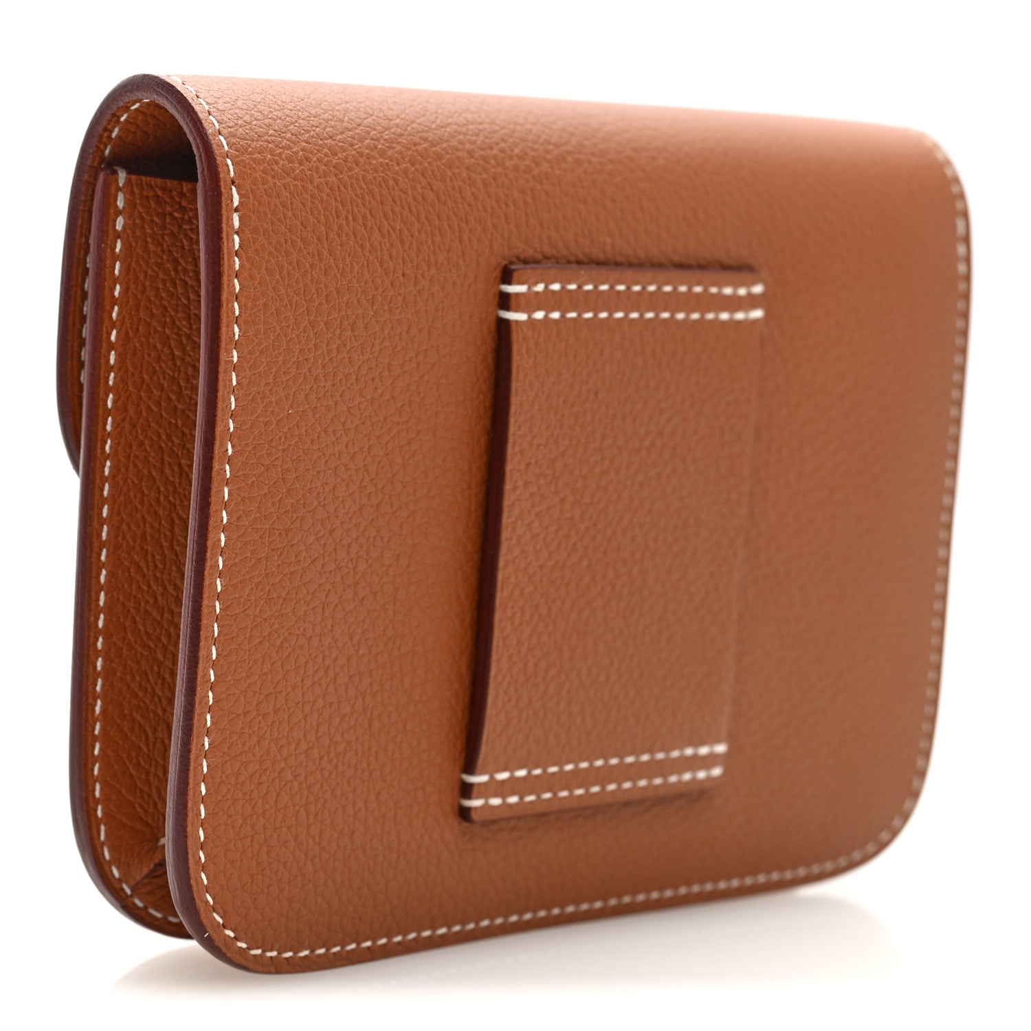 Hermes Evercolor Constance Slim Wallet Gold 4 of 9