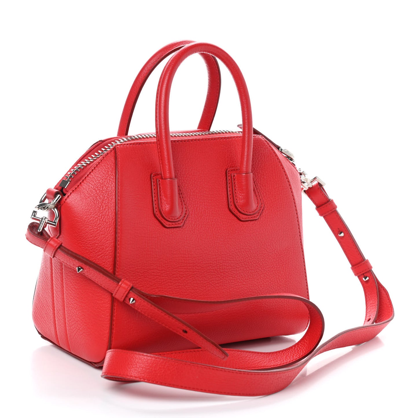 Sugar Goatskin Mini Antigona Medium Red