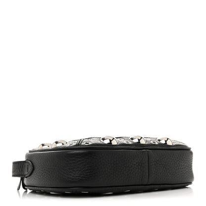 Valentino Garavani Grainy Calfskin Studded Nellcote Crossbody Bag Black 4 of 9