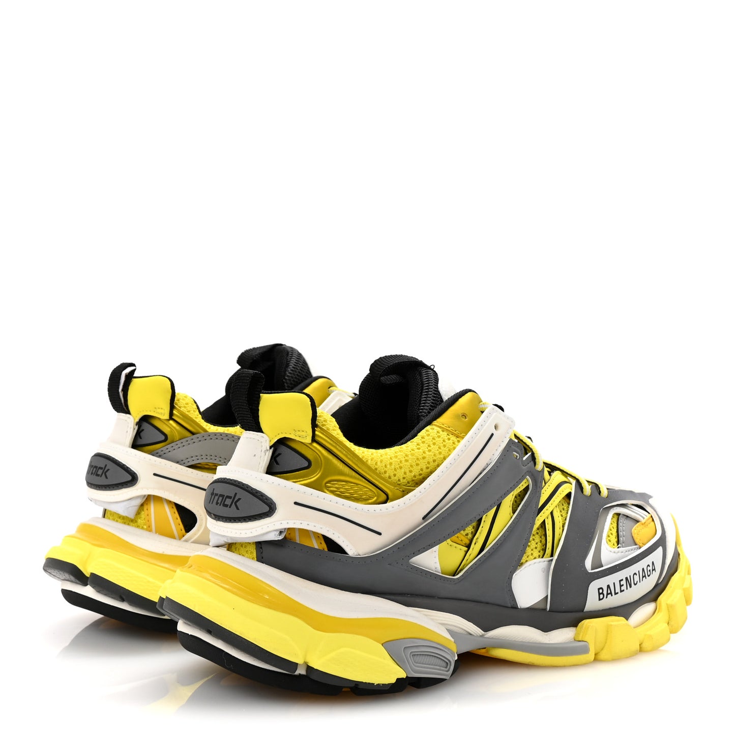 Mesh Nylon Womens Track Sneakers 39 Jaune Black White