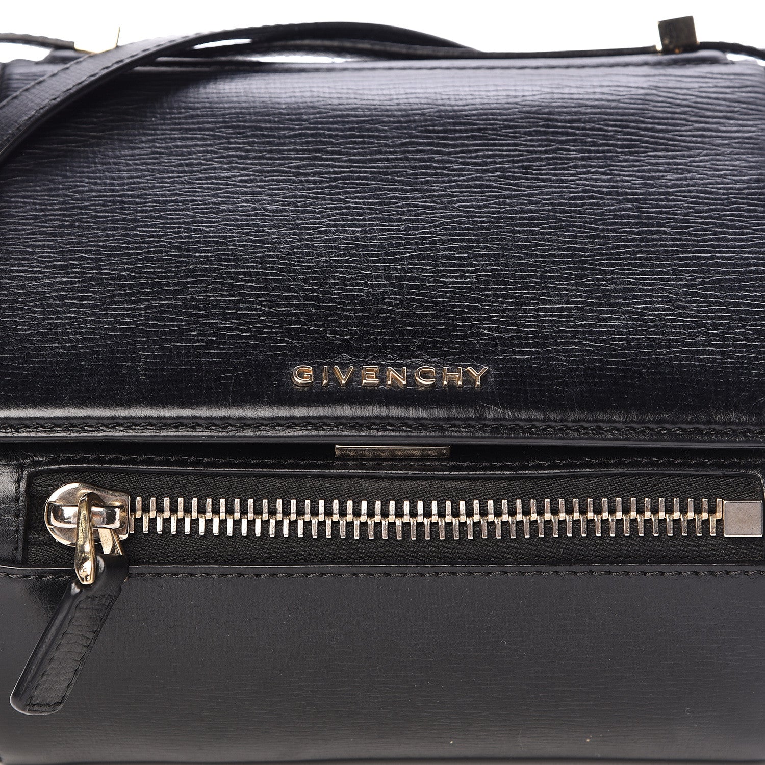 Givenchy Textured Calfskin Mini Pandora Box Crossbody Bag Black 10 of 10