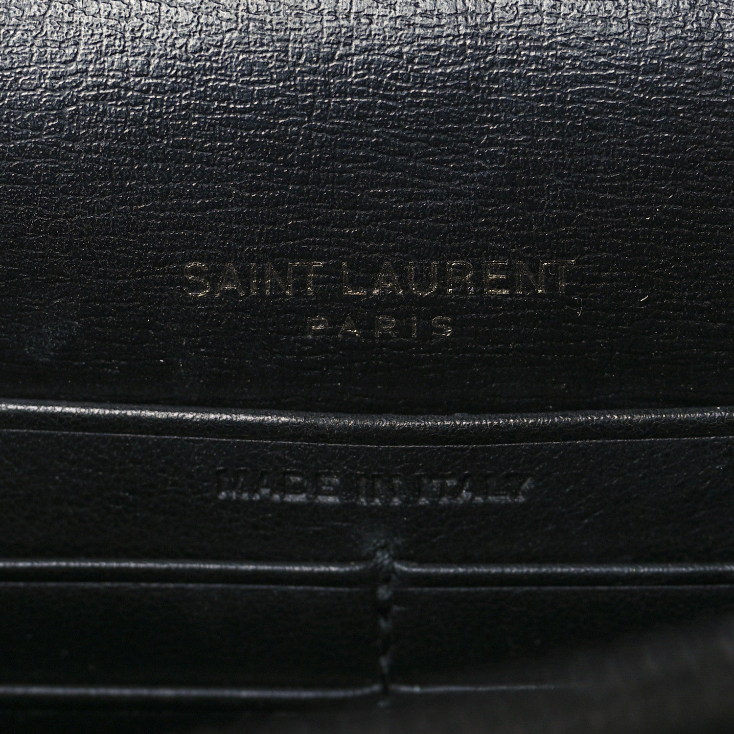Saint Laurent Calfskin Monogram Sunset Chain Wallet Black 5 of 10