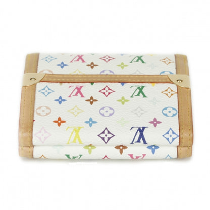 Louis Vuitton Monogram Multicolor Porte-Monnaie Billets Wallet White 4 of 13