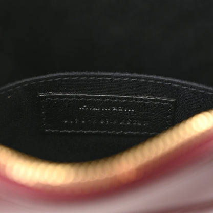 Saint Laurent Calfskin Matelasse Monogram Lou Camera Bag Dark Legion Red 7 of 10