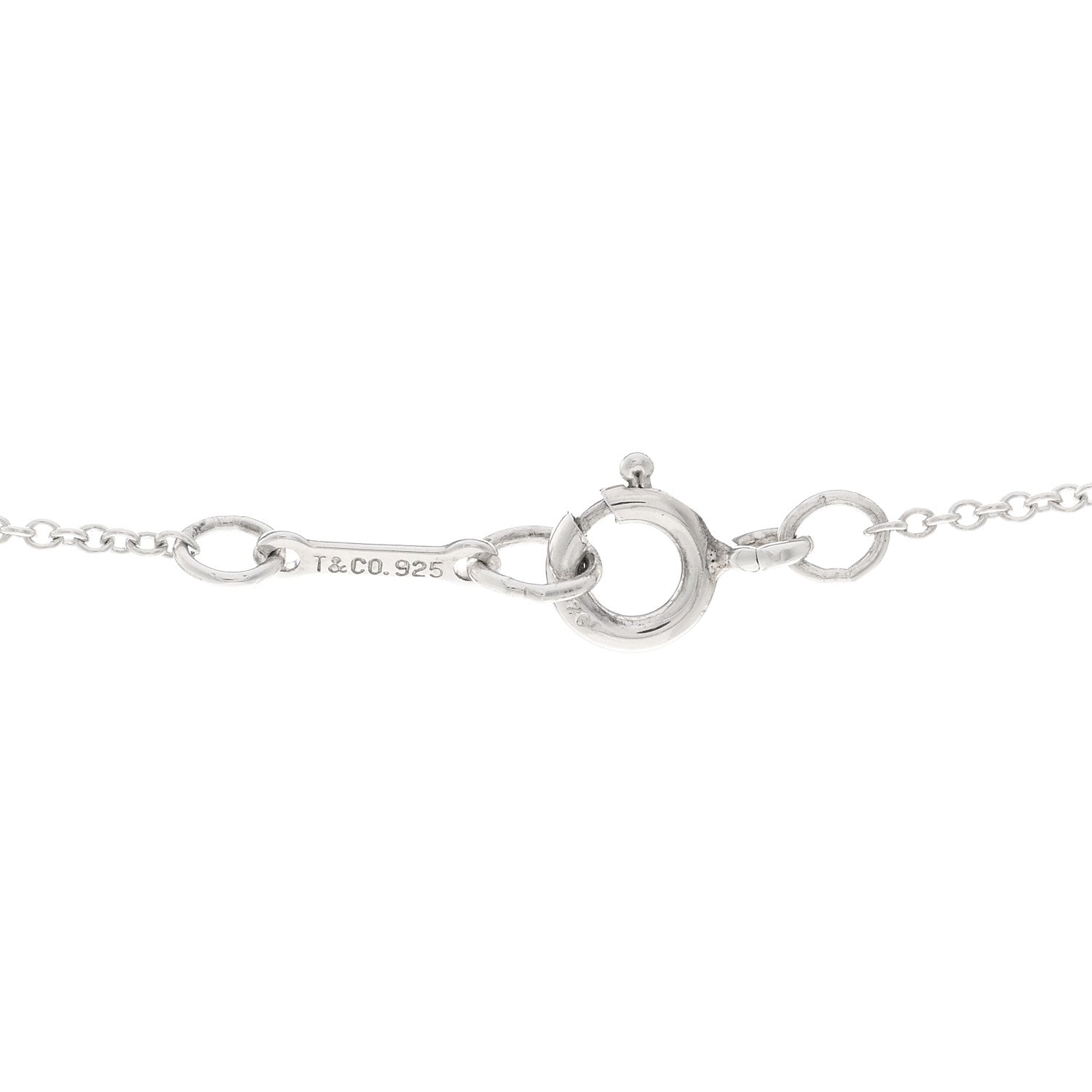 Tiffany Sterling Silver Paloma Picasso Loving Heart Pendant Necklace 4 of 5
