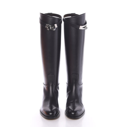 Hermes Box Kelly Jumping Boots 38 Black 4 of 9