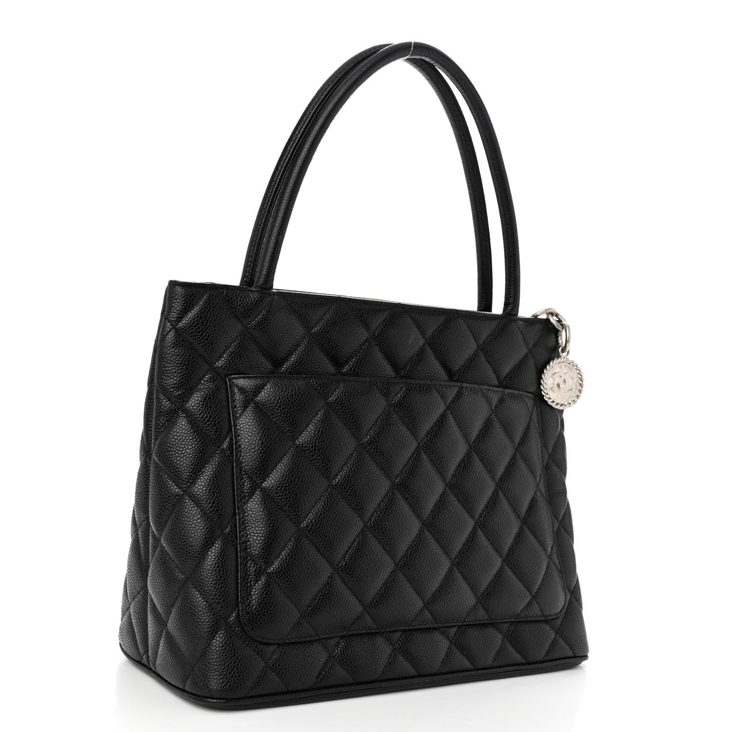 Chanel Caviar Quilted Medallion Tote Black 3 of 11