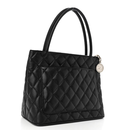 Chanel Caviar Quilted Medallion Tote Black 3 of 11