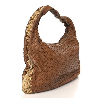 Bottega Veneta Nappa Intrecciato Medium Veneta Hobo Walnut Banane 2 of 9