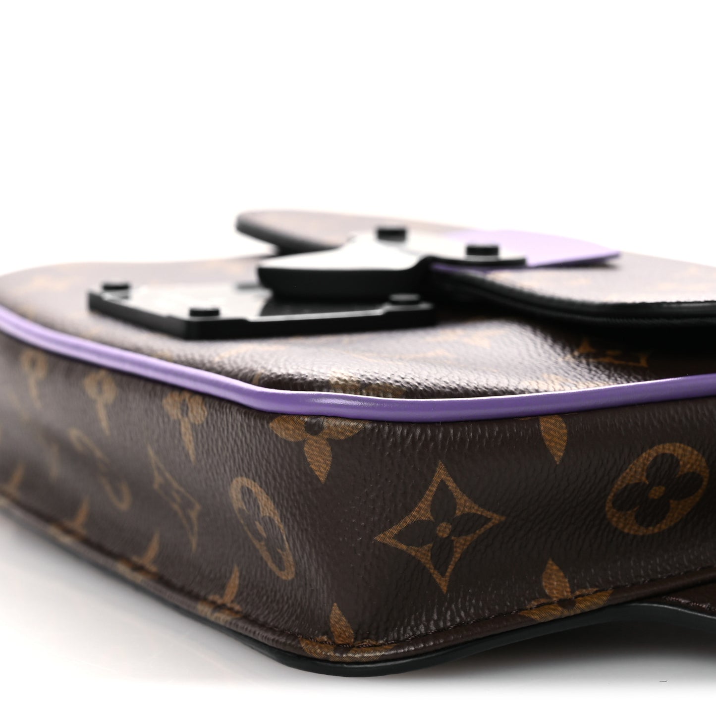 Monogram S Lock Sling Bag Purple