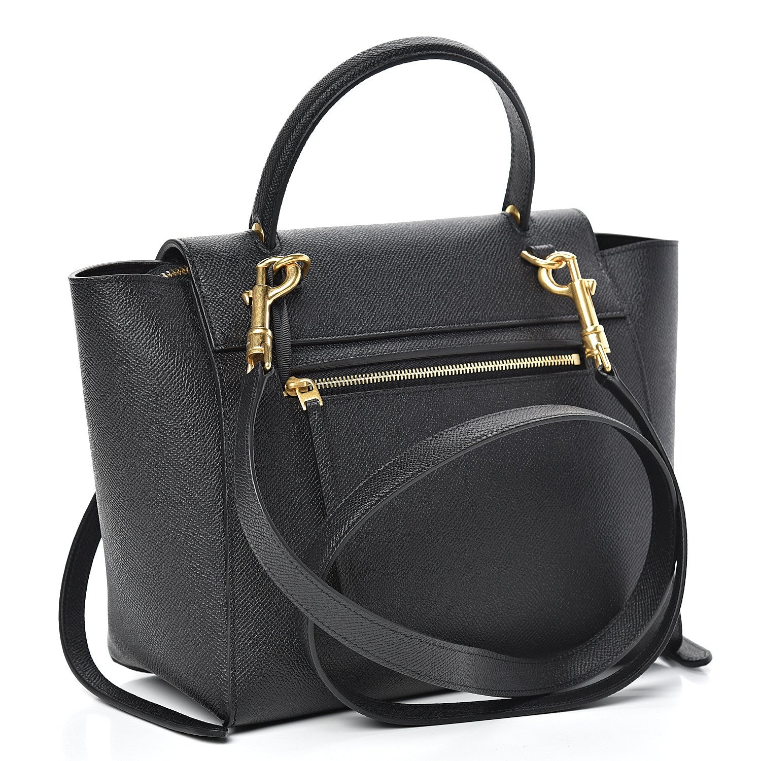 Celine Grained Calfskin Micro Belt Bag Black 3 of 11