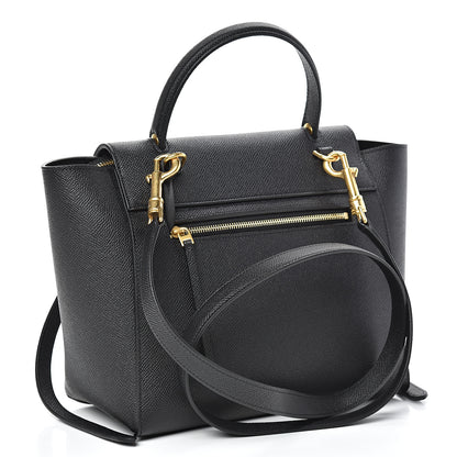 Celine Grained Calfskin Micro Belt Bag Black 3 of 11