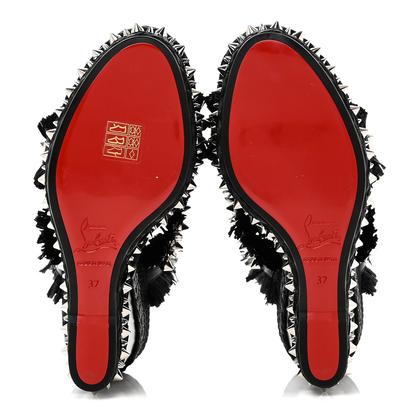 Calfskin Raffia Marivodu Sandals 37 Black
