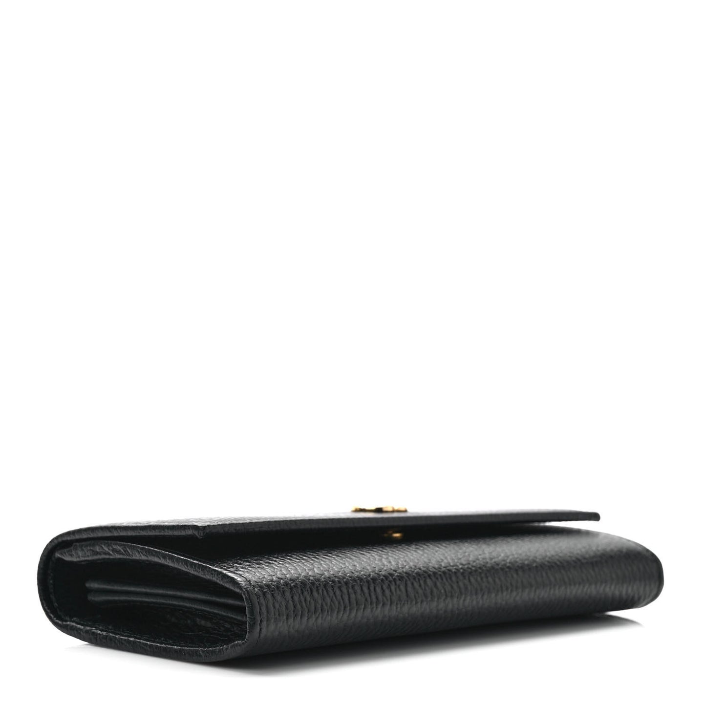 Dollar Calfskin GG Marmont Continental Wallet Black